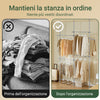 SoBuy Nastavljiva garderobna omara 244x27x270cm KLS03-HG