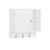 SoBuy Ozadje s 3 kavlji mobilna omara stenska stenska omara z zdravili omara bela kuhinja 60x30x60cm BZR103-W