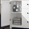SoBuy Kopalniška omarica s tremi mobilnimi predali mobilni vsebnik v belem zemljišču 60x33x86cm BZR107-W