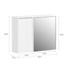 SoBuy Stenska omara z ogledalom 48x15x48cm BZR94-W (kopija)