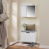 SoBuy Stenska omara z ogledalom 48x15x48cm BZR94-W (kopija)