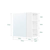 SoBuy Stenska omara z ogledalom 80x13x70cm BZR177-N (kopija)
