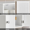 SoBuy Kopalniška stena ali kuhinjska stenska omara L40*P23*A52 cm, bela BZR19-W