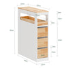 SoBuy Prostorsko varčen voziček 65x23x82cm BZR54-II-WN