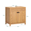 SoBuy Omara Sottolavabo z 2 kopalniški omarici omare (brez umivalnika) Naravna barva 60x35x60cm BZR98-N
