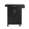 SoBuy Kuhinja Trollery Black Kitchen Kitchen Kuhanje s kolesi FKW110-SH