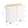 SoBuy Crenrenza s kolesi 105x46x92 cm fkw126-ww (kopija)