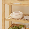 SoBuy Wooden trolley 80x40x90cm FKW24-N