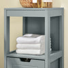SoBuy Kolenska omara v kopalnici omara za kopalnico shranje sive l30*p30*a90 cm frg127-sg