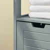 SoBuy Kolenska omara v kopalnici omara za kopalnico shranje sive l30*p30*a90 cm frg127-sg