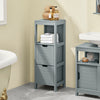SoBuy Kolenska omara v kopalnici omara za kopalnico shranje sive l30*p30*a90 cm frg127-sg