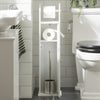 SoBuy Kopalniška talna kopalniška omara za varčevanje z belimi vrati