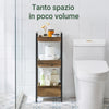 SoBuy Bagno Bagno Bagno Bagno Cesta Torba kopalnica kopalnica kopalnica kopalnica kopalnica salvaspazio rjava frg226-f