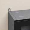SoBuy FSB113-H-DG Mobiletto Sospeso con Ante in Vetro, 5 Ripiani, Grigio - immagine 4/12