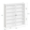 SoBuy FSB113-H-W Vetrinetta Sospesa con Ante a Battente, Bianco - immagine 3/12