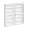 SoBuy FSB113-H-W Vetrinetta Sospesa con Ante a Battente, Bianco - immagine 1/12