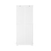 SoBuy High Crewenza za kuhinjski mobilni leseni bife s 6 predelki in 2 predala v sodobnem slogu White 75x40x175cm FSB76-W