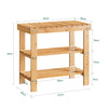 SOBUY DOLGER, vhodni čevlji, L50*P29*A45 cm, Bamboo FSR02-K-N