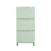 SoBuy Tanek stojalo za čevlje s tremi vrati in 6 polic zelene prostore Rdeče teče 60x24x127cm FSR157-gr