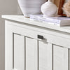 SoBuy Scarpiera s 3 loputami in 6 polic z dodatnim predelkom črno distamarno bela bela deska 80x30x11cm FSR162-W