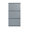 SoBuy Scarpiera s 3 loputami in 6 policami z dodatnim vkrcanjem vkrcanja vkrcanja siva 61x26x120cm FSR165-H-HG