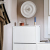 SoBuy Scarpiera s 3 loputami in 6 policami z dodatnim predelkom črni disprint beli prostor 61x26x120cm FSR165-H-W