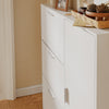 SoBuy FSR230-W Scarpiera Slim con Ante Ribaltabili, 8 Ripiani, Bianco - immagine 11/12