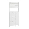 SoBuy FSR232-W Armadio per Scarpe Multiuso con 6 Ganci, 8 Ripiani, Bianco - immagine 1/12