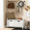 SoBuy Klopi v notranjosti v notranjosti v notranjosti belega kopalniškega pohištva FSR63-W