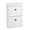 SoBuy FSR78-WG Trgovina vitka tanka z 2 razredom Age Gardaradio Age Modern Now za vhod, Corid ali klic 54x24x82cm Effect Wood Aysing White