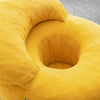 SoBuy FST100-Y Poltrona relax gialla con poggiapiedi (immagine 5/12)