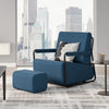 SoBuy FST99-B Poltrona Relax Design con Pouf Poggiapiedi (immagine 2/12)