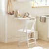 SoBuy Zložljiva miza za steno bela kuhinjska miza fwt03-w
