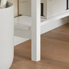 SoBuy Konzola bele namizne mize s knjižno polico FWT31-W