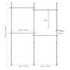 SoBuy Omara omara modularna garderobend na tleh, KLS03-HG