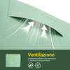 Sobuy Garaža za zunanjo zaveso zavese zavesa za vodotesni motociklistični šotor za motorna kolesa in vrtne dolžnosti ter zelena zunanja omara 120x176x163 cm KLS11-gr11-gr