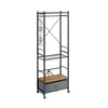 SoBuy KLS23-SCH Appendiabiti da terra in metallo e legno con cassetto (immagine 1/12)