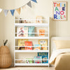 SoBuy Space-saving bookcase for children 80x12x118cm KMB08-W