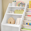 SoBuy KMB119-W BookShop Montessori za otroke s tremi policami in 1 otroško otroško knjigo Casta Casta iz Givance and Multifizion White 80x40x80cm