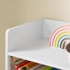 SoBuy KMB55 -K -W Montessorian BookShop for Children - Board polica s 5 odprtimi predelki - Knjižnica od tal za belo spalnico 80x34x104 cm