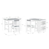 SoBuy Otroški stol Tabela 80x50x65,5cm KMB60-W (kopija)