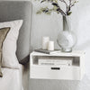 SoBuy Posteljna miza z mizami miza beli telefon beli šesteler 45x25x55 cm NKD03-W