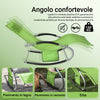 SoBuy 2 x vrtni krov za zibanje z naslonom za glavo in zeleni žep OGS28-Grx2