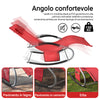 SoBuy 2 x vrtni krov za zibanje z naslonom za glavo in rdečim žepnim OGS28-RX2