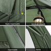 SoBuy Zložljiva klopna kampiranje zavese z vzmetnico in 1 zeleno torbo, največja zmogljivost 160 kg, OGS32-gr
