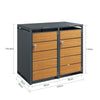 SoBuy OGS64-N Armadio porta bidoni da esterno (immagine 3/12)