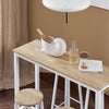 SoBuy Set 5 miza s 4 stolčki, miza za pult z bar s polotoki stolčki OGNT22 -Own Kitchen