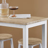 SoBuy Set 5 miza s 4 stolčki, miza za pult z bar s polotoki stolčki OGNT22 -Own Kitchen