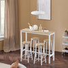 SoBuy Set 5 miza s 4 stolčki, miza za pult z bar s polotoki stolčki OGNT22 -Own Kitchen