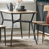 SoBuy Set 5 kosov mize s 4 mobilnimi kuhinjskimi omarici mobilni set kosilo za kosilo rjava 110x76x70cm OG49-F